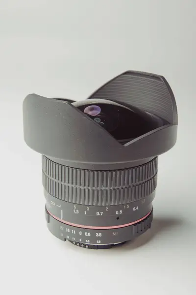 Close Camera Photo Lens White — Stock Photo, Image