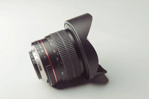 Close Camera Photo Lens White — Stock Photo, Image