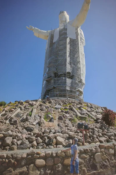 Jesus Christ the Redeemer statue in Swiebodzice, Poland — Stock Photo, Image