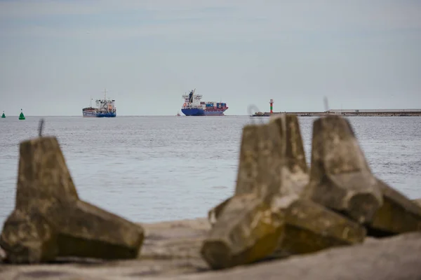 Stara Latarnia Morska Świnoujściu Port Polsce Nad Bałtykiem Latarnia Została — Zdjęcie stockowe