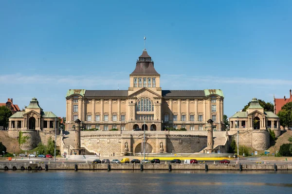 Cidade Szczecin Dia Ensolarado Polônia Europa — Fotografia de Stock