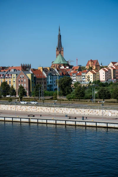 Cidade Szczecin Dia Ensolarado Polônia Europa — Fotografia de Stock