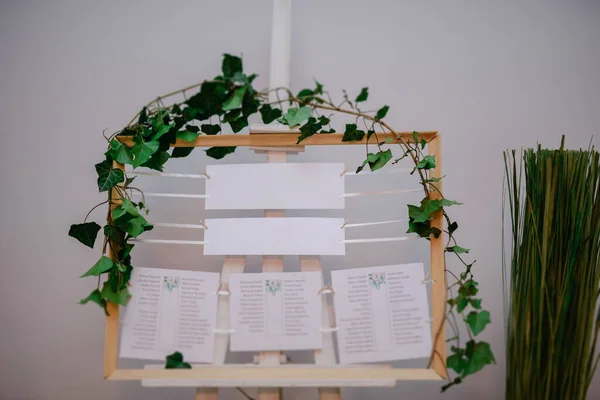 Mesa Boda Bellamente Decorada Otros Detalles Sala Bodas Día Boda —  Fotos de Stock