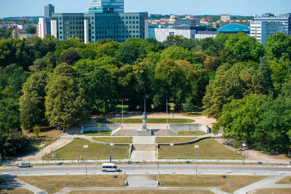 Stadtbild Mit Oder Stettin Historische Stadt Mit Einem Architektonischen Grundriss — Stockfoto