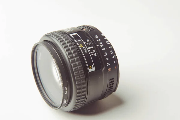 Close Camera Photo Lens White — Stock Photo, Image