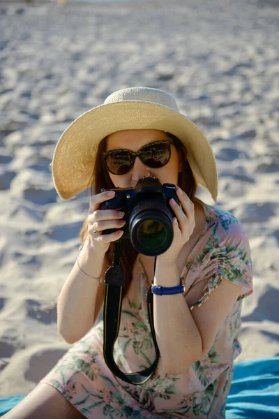 Fotógrafa Profesional Playa Hora Verano —  Fotos de Stock