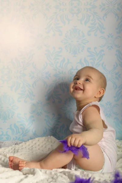 Portret Van Een Schattig Meisje Jeugd — Stockfoto