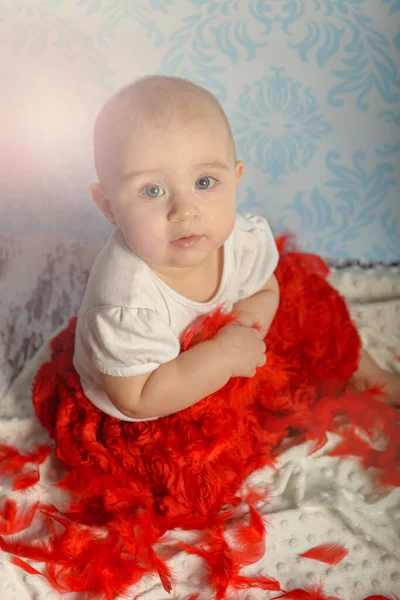 Portrait Adorable Petite Fille Enfance — Photo