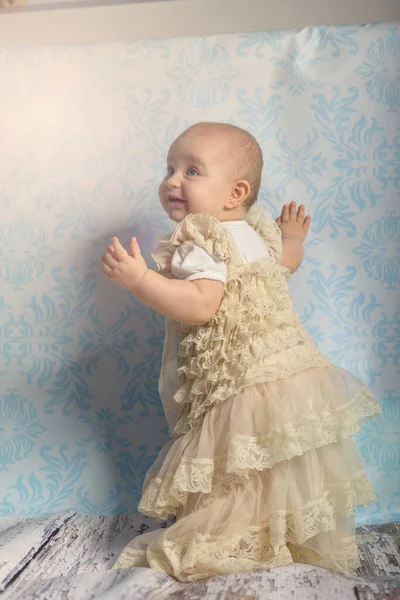 Ritratto Adorabile Bambina Infanzia — Foto Stock