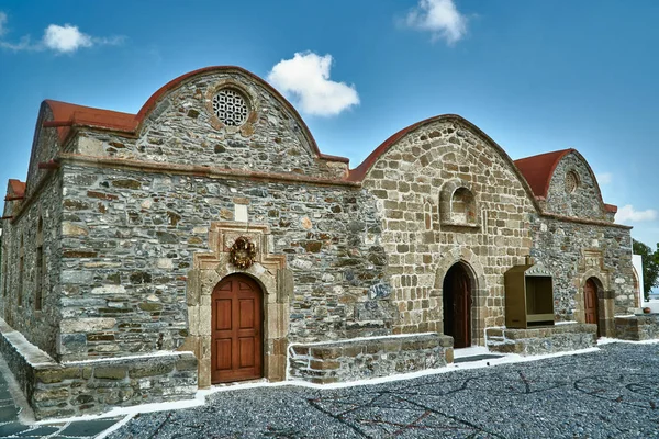 Iglesia Ortodoxa Asklipio Isla Rodas —  Fotos de Stock