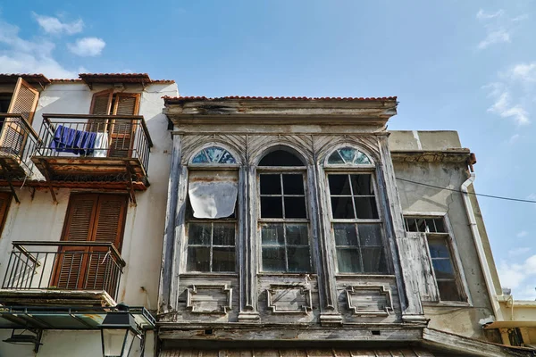 Rethymno şehir eski bir ahşap evde