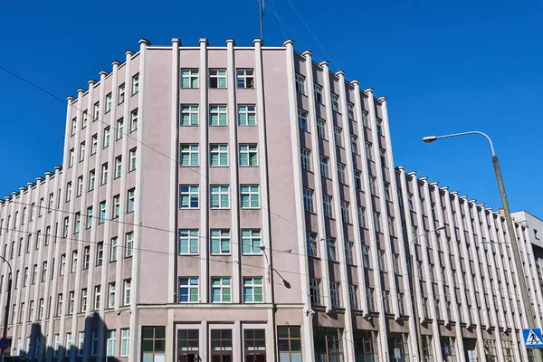 Fassade Eines Modernistischen Büro Und Wohnhauses Posen — Stockfoto