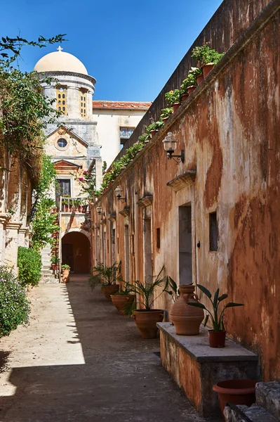 Monastero Santa Trinità Sull Isola Creta Grecia — Foto Stock