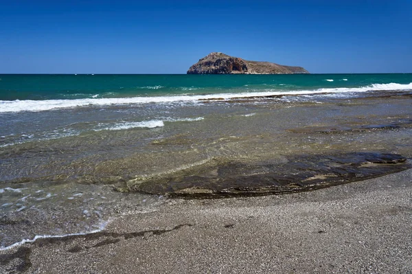 Пляж Остров Фагор Крит Греция — стоковое фото