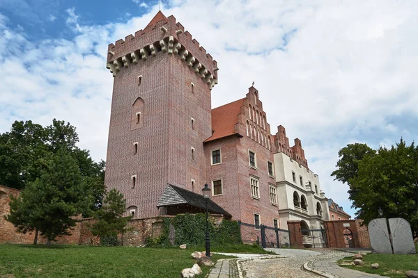 Věž Rekonstruován Královský Hrad Poznani — Stock fotografie