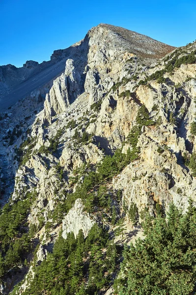 Lefka Ori Rotsachtige Genaaid Witte Bergen Het Eiland Kreta — Stockfoto