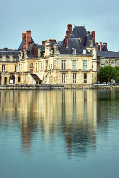 Stagno Edifici Del Palazzo Fontainebleau Francia — Foto Stock