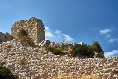 Rodos Şövalyeleri ortaçağ kalesi kalıntıları 