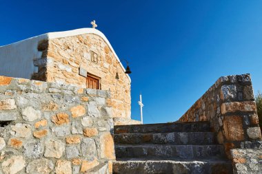 Bir taş Ortodoks Şapel Yunanistan Rodos Adası