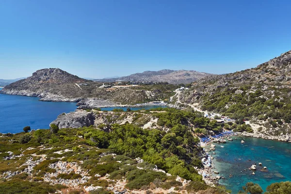Anthony Quinn Bay Island Rhodes Greece — Stock Photo, Image