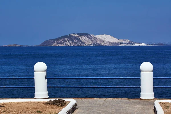 Barrera Orilla Del Mar Isla Nisiros Grecia —  Fotos de Stock