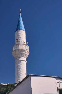 Türkiye'de Bodrum'da minare ile Türk Camii