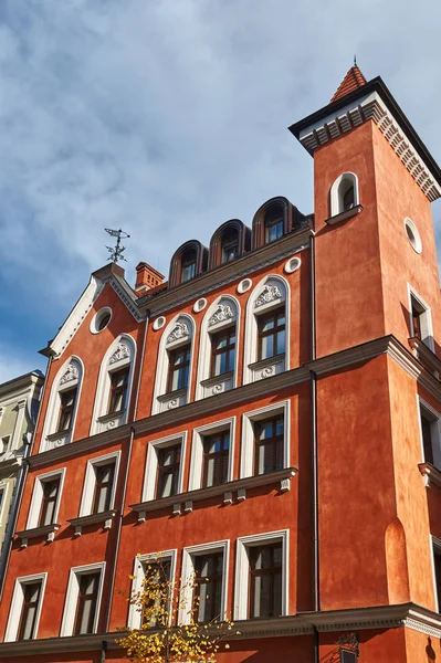 Art Nouveau Facade Building Poznan — Stock Photo, Image