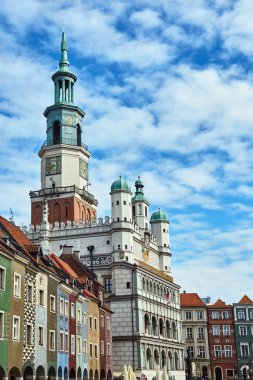 Rönesans Belediye kule saati Poznan ile