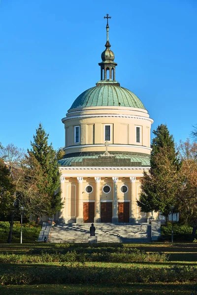 Facade Dome Neoclassical Church Poznan — Stock Photo, Image