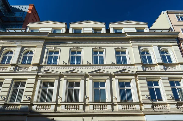 Jugendstilfassade Des Gebäudes Posen — Stockfoto