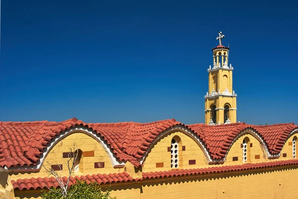 Bell Tower Igreja Ortodoxa Ilha Rodes — Fotografia de Stock