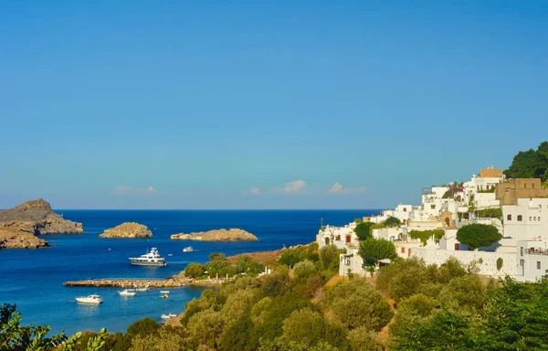 Port City Lindos Island Rhodes Greece — Stock Photo, Image