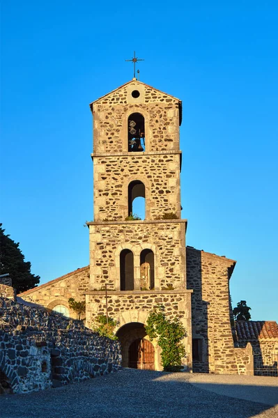 Église Médiévale Clocher France — Photo