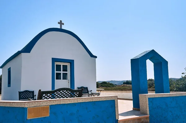 Вход Православную Часовню Острове Кос Греции — стоковое фото