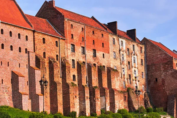 Gotische Graanschuur Met Baksteen Grudziadz Polen — Stockfoto