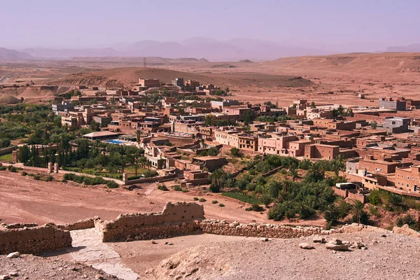 Κτίρια Του Οικισμού Του Ait Ben Haddouw Στο Μαρόκο — Φωτογραφία Αρχείου