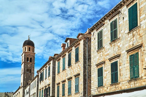 Edifici Medievali Strada Della Città Dubrovnik Croazia — Foto Stock