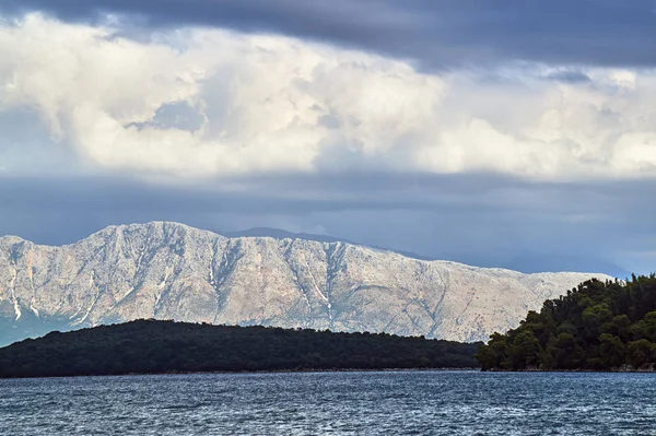 Вид Греческого Острова Лефкада Ионический Престол — стоковое фото