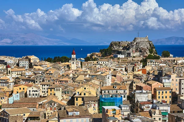 Oude Stad Het Eiland Corfu Griekenland — Stockfoto