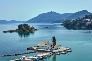 Korfu Yunan Adası Panagia Vlacherna Manastırı