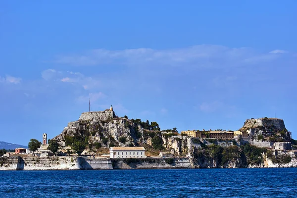 Venetianskt Citadell Palaio Frourio Staden Korfu Grekland — Stockfoto