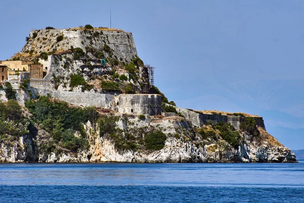 Venedik Kalesi Saronikos Frourio City, Corfu, Yunanistan