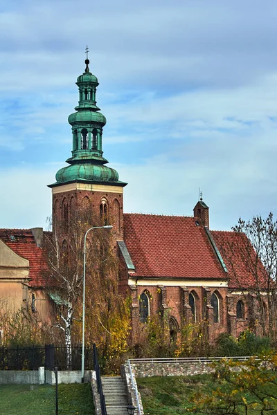 Gothic Monastery Church Belfry Gniezno — Stock Photo, Image