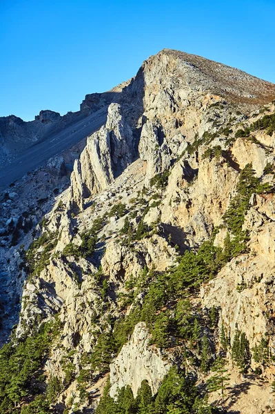 Lefka Ori Rotsachtige Genaaid Witte Bergen Het Eiland Kreta — Stockfoto