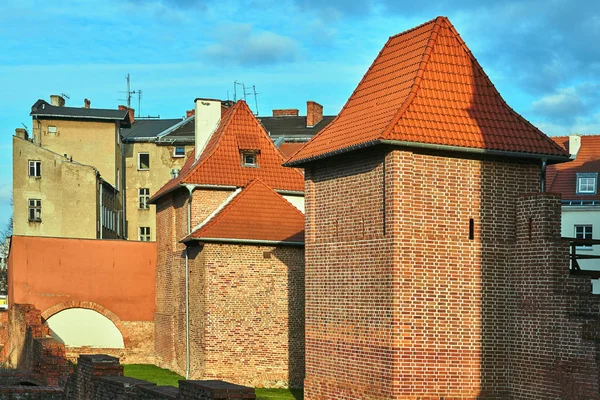 Fortificaciones Medievales Viviendas Destruidas Ciudad Poznan —  Fotos de Stock