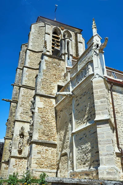 Gotiska Tornet Medeltida Kyrka Rumilly Les Vaudes Frankrike — Stockfoto