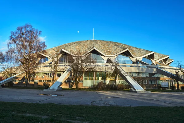 Современное Здание Спортивно Развлекательного Зала Городе Познань — стоковое фото