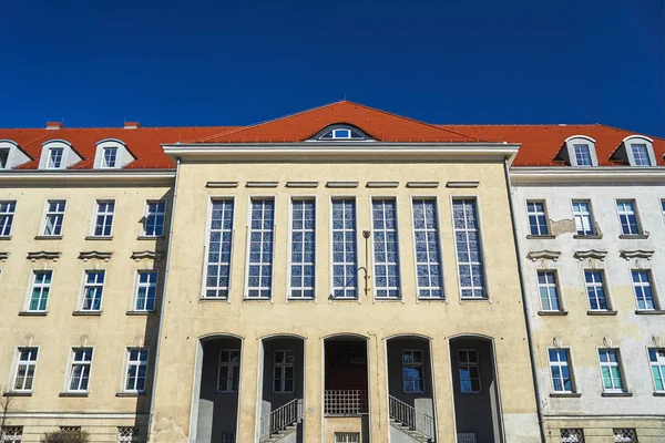 Façade Immeuble Bureaux Monumental Historique Poznan — Photo