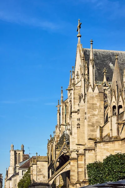 Middeleeuwse Toren Toren Van Gotische Kerken Stad Van Troyes — Stockfoto