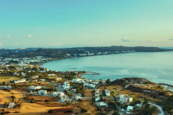 Aerial View Tourist Town Fakiraki Island Rhodes Greece — Stock Photo, Image